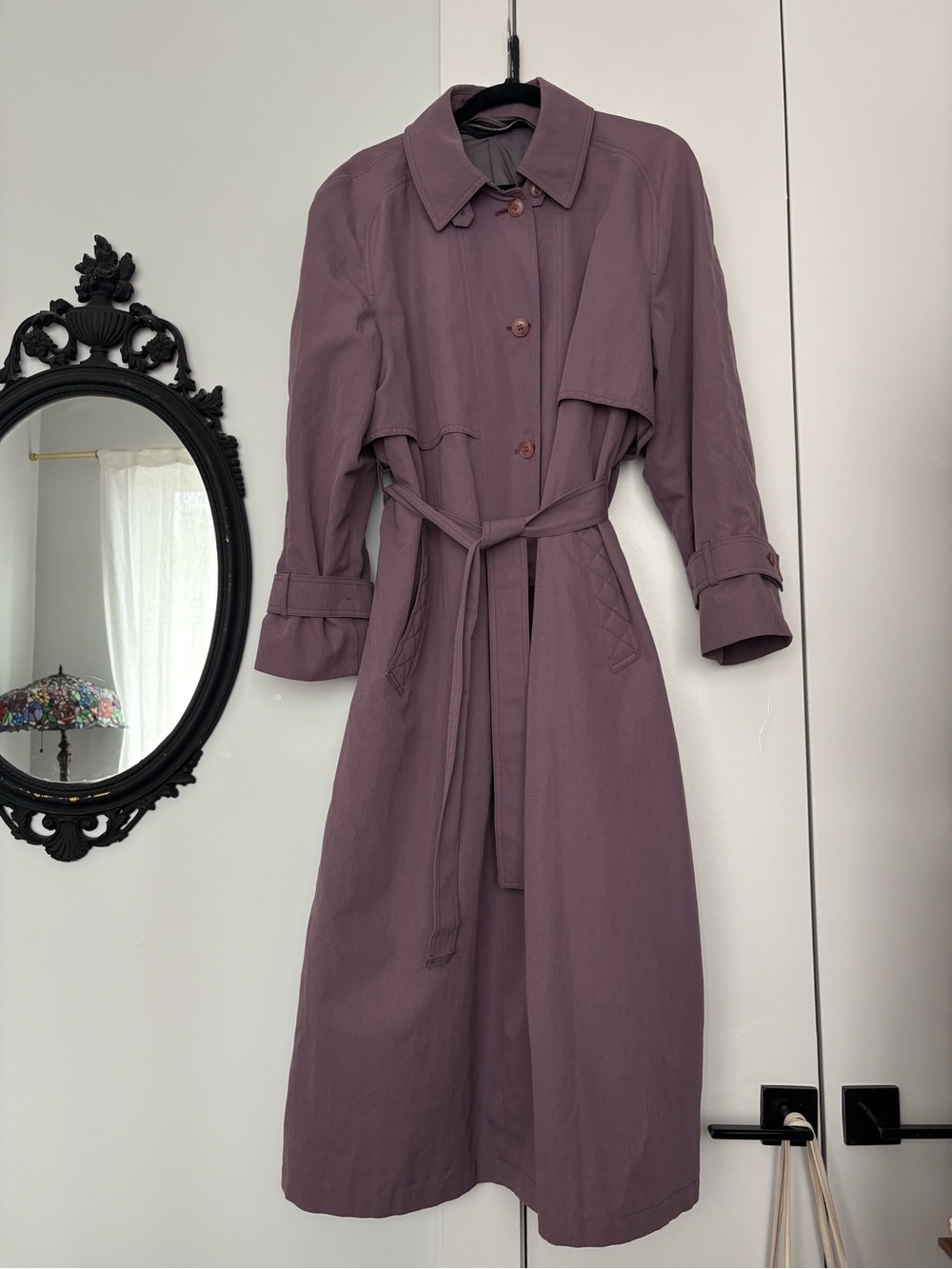 Vintage Purple London Fog Trench Coat
